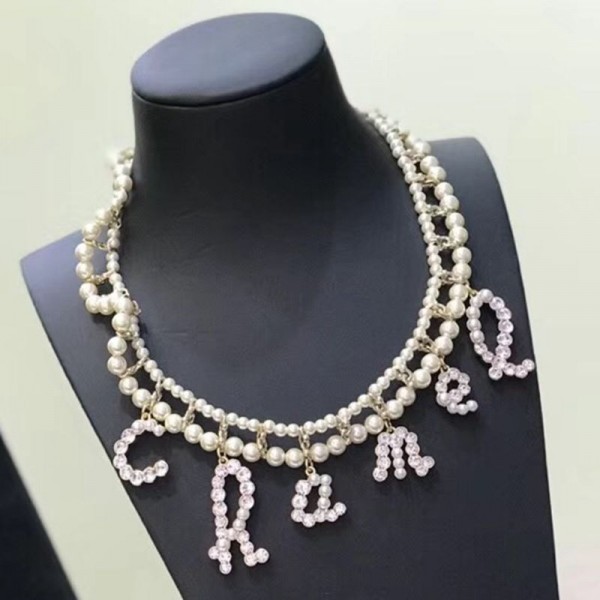 AAA Chanel Double Pearl Short Necklace 2019 Collection AQ00545