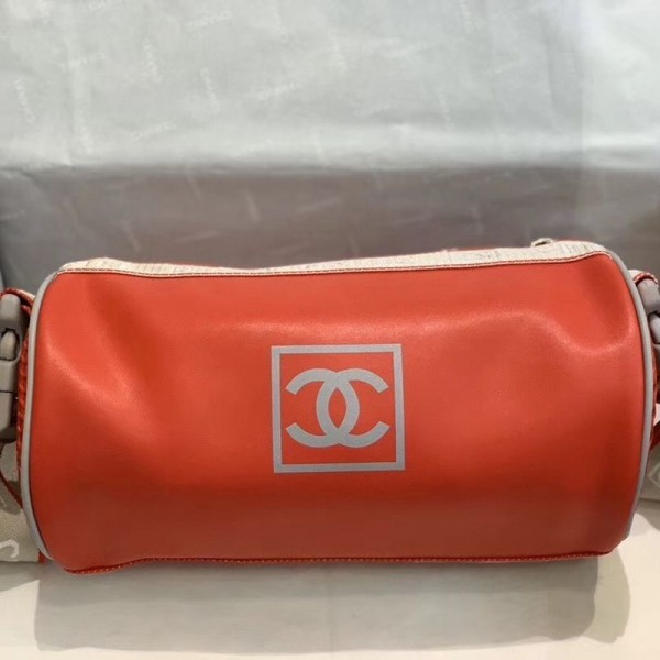 Chanel Vintage Large Roller Shoulder Bag AS6689 Orange 2019 Collection AQ01083