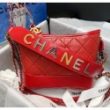 AAA Chanel Calfskin CHANEL'S GABRIELLE Small Hobo Bag AS0865 Red 2020 Collection AQ02803