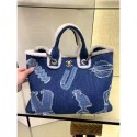 AAA Chanel cotton/shearling shopping Bag AS0759 2019 AQ03123