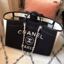AAA Chanel Deauville Wool Felt Large Shopping Bag A93786 White 2019 Collection AQ01619