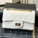 AAA Chanel Quilted Aged Calfskin Small 2.55 Flap Bag A37586 White 2019 Collection AQ01003