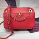 AAA Chanel Quilted Lambskin Chain CC Camera Case AS0971 Red 2019 Collection AQ00688