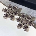 AAA Chanel Snowflake Stud Earrings AB2208 Black 2019 Collection AQ03253