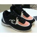 AAA Replica Chanel Lycra Sneakers G34765 Black/Nude Pink 2019 AQ03239