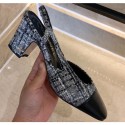 AAAAA Chanel Heel 6.5cm Slingbacks G31318 Tweed 08 2020 AQ01865