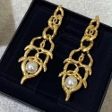AAAAA Chanel Vintage Metal Pearl Earrings AB3132 2019 Collection AQ04249