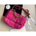 Chanel 19 Tweed Large Flap Bag Rosy AS1161 2019 Collection AQ03587