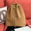 Chanel Cambo Canvas Backpack Camel 2020 Collection AQ02145