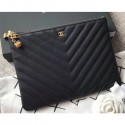 Chanel Caviar Leather Owl Charms Pouch Clutch Bag A82545 Black Cruise 2018 AQ01472