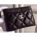 Chanel Lambskin Classic Card Holder A31510 Black AQ02179