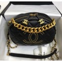 Chanel Lambskin Studs Camera Case Clutch Bag With Chain AS1511Black 2020 Collection AQ01250