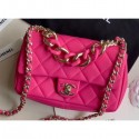 Chanel Medium Resin Flap Runway Bag AS1353 Fuchsia 2020 AQ02457