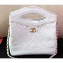 Chanel Mini Chanel 31 Shopping Clutch Bag White 2019 AQ02944