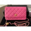 Chanel Pearl Wallet on Chain WOC Bag AP1450 Fuchsia 2020 AQ03895