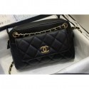 Chanel Small Camera Case Bag AS1367 Grained Calfskin Black 2020 AQ03082
