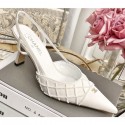 Chanel Vintage Bead Slingbacks White 2020 AQ02454