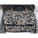 Copy Chanel Tweed Coco Handle Bag with Chain 2019 AQ02959