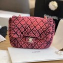 High Quality Fake Chanel Quilted Denim Small Flap Bag Red 2020 Collection AQ03055