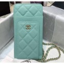Hot Chanel Classic Clutch with Chain Bag AP0990 Grained Pale Green 2020 AQ01027