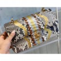 Knockoff Chanel Python Classic Flap Medium Bag A1112 17 AQ01335