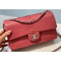 Knockoff Chanel Python Classic Flap Medium Bag A1112 58 AQ00644