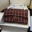 Replica Chanel Tweed Medium Flap Bag Red/Blue/White 2019 Collection AQ01873