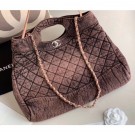 Chanel 31 Denim Large Shopping Bag AS1408 Nude 2020 AQ01671