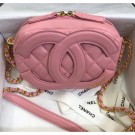 Chanel Lambskin Camera Case Clutch Bag With Big CC Logo AS1757 Pink 2020 Collection AQ01374