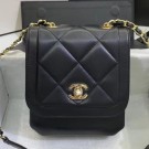 Chanel Quilted Lambskin Vertical Flap Bag AS1895 Black 2020 Collection AQ02331