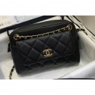 Chanel Small Camera Case Bag AS1367 Grained Calfskin Black 2020 AQ03082