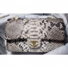Copy Best Quality Chanel Python Classic Flap Medium Bag A1112 06 AQ03471