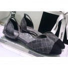 Knockoff Chanel Mary Janes G36048 Suede Gray 2020 AQ02095