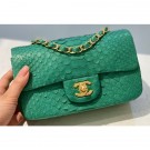 Replica Chanel Python Classic Flap Small Bag A1116 15 AQ02818