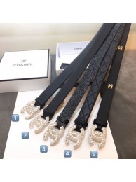 AAA 1:1 Chanel Leather Belt 30mm with Pearl CC Buckle Collection AQ01968