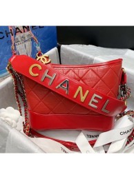 AAA Chanel Calfskin CHANEL'S GABRIELLE Small Hobo Bag AS0865 Red 2020 Collection AQ02803