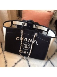 AAA Chanel Deauville Wool Felt Large Shopping Bag A93786 White 2019 Collection AQ01619
