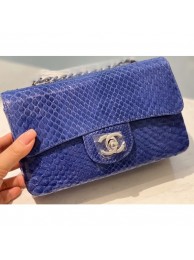 AAA Imitation Chanel Python Classic Flap Small Bag A1116 02 AQ00747