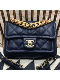 AAA Imitation Chanel Quilted Lambskin Small Flap Bag AS0936 Blue 2019 Collection AQ03559