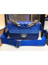 AAA Replica Chanel Caviar Sunset On The Sea Large Classic Flap Bag Blue 2019 AQ03088