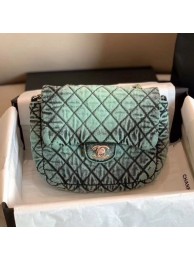 AAA Replica Chanel Quilted Denim Small Flap Bag Green 2020 Collection AQ03422