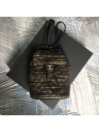 Best 1:1 Chanel Tweed & Gold-Tone Metal mini Backpack Bag A69964 2019 AQ02624