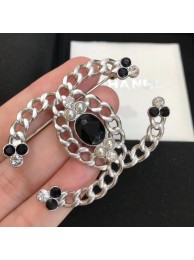 Best Chanel Silver CC Brooch 47 2020 Collection AQ01613