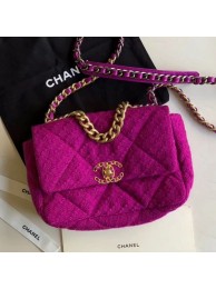 Chanel 19 Tweed Small Flap Bag AS1160 Purple 2019 Collection AQ01905