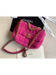 Chanel 19 Tweed Small Flap Bag Rosy AS1160 2019 Collection AQ03271