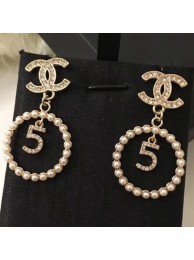 Chanel 5 Hoop Short Earrings 2019 Collection AQ00788