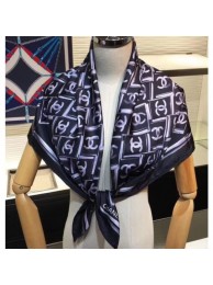 Chanel All Over CC Logo Scarf 90x90cm Black 2019 AQ03149