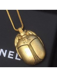 Chanel Beetle Necklace AB1905 Gold 2019 Collection AQ03524