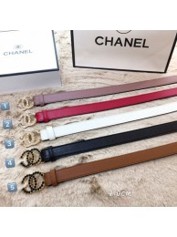 Chanel Calfskin Belt 20mm with Crystal CC Buckle 2019 Collection AQ02963