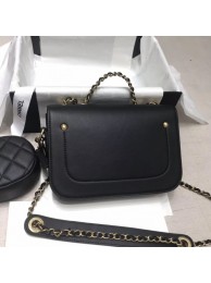 Chanel Calfskin Flap Bag and Coin Purse AS1094 02 Black 2019 Collection AQ02958